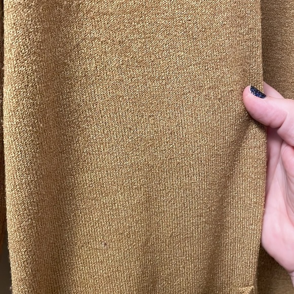 Long mustard color cardigan - Picture 4 of 4